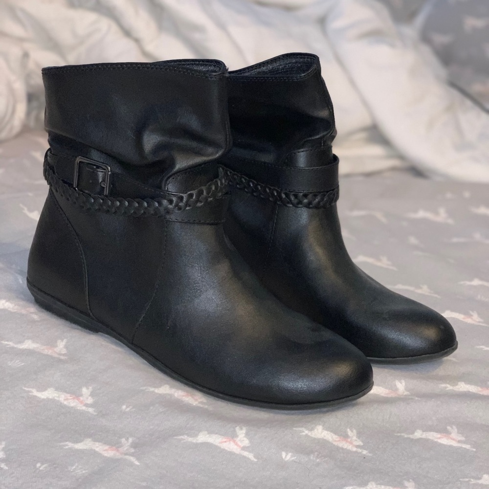 Black Mid-Calf Boots